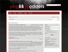 Tablet Screenshot of phpbbmodders.net